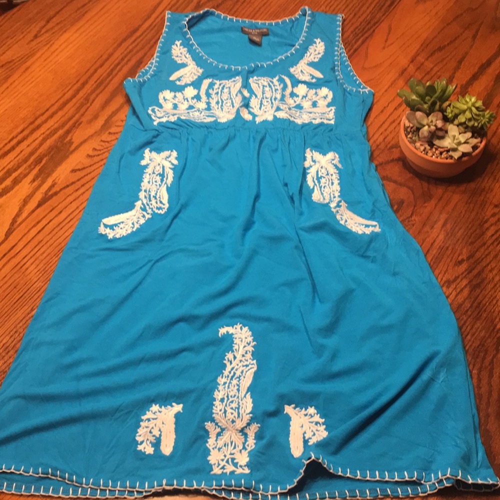 Embroidered summer dress